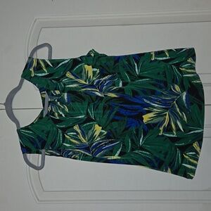 NWOT Calvin Klein Print Sleeveless Top Size XL